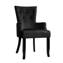 Radava Velvet Dining Chair - Black