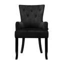 Radava Velvet Dining Chair - Black