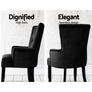 Radava Velvet Dining Chair - Black