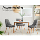 Kalmar Fabric Dining Chairs (Set of 2) - Grey