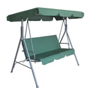 Outdoor Swing Bench Seat Chair Canopy Furniture 3 Seater Garden Hammock Dark Green