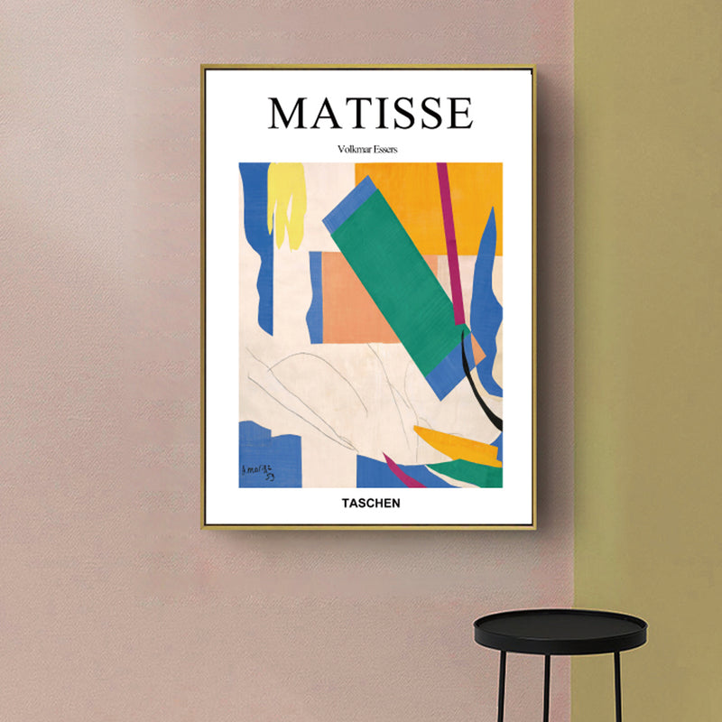 50cmx70cm Abstract colour by Henri Matisse Gold Frame Canvas Wall Art