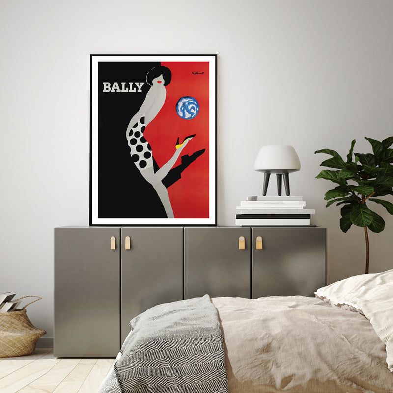 50cmx70cm Fashion Bally Black Frame Canvas Wall Art