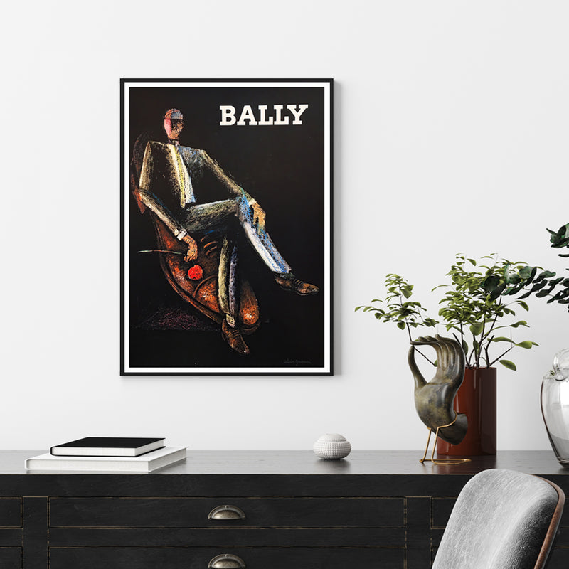 40cmx60cm Bally Man & Woman 2 Sets Black Frame Canvas Wall Art