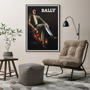 60cmx90cm Bally Man & Woman 2 Sets Black Frame Canvas Wall Art.