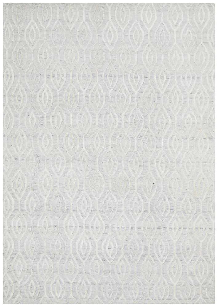 Visions Winter Wish White Modern Rug.