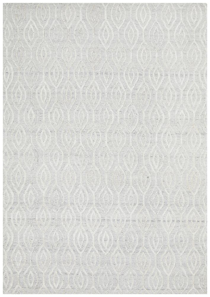 Visions Winter Wish White Modern Rug.