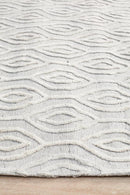 Visions Winter Wish White Modern Rug.