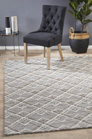 Visions Winter Silver Stream Modern Rug.