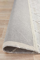 Visions Winter Grey Brush Modern Rug.