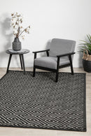 York Alice Black & Gold Rug.