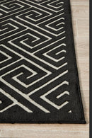York Alice Black & Gold Rug.