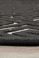 York Alice Black & Gold Rug.