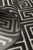York Alice Black & Gold Rug.