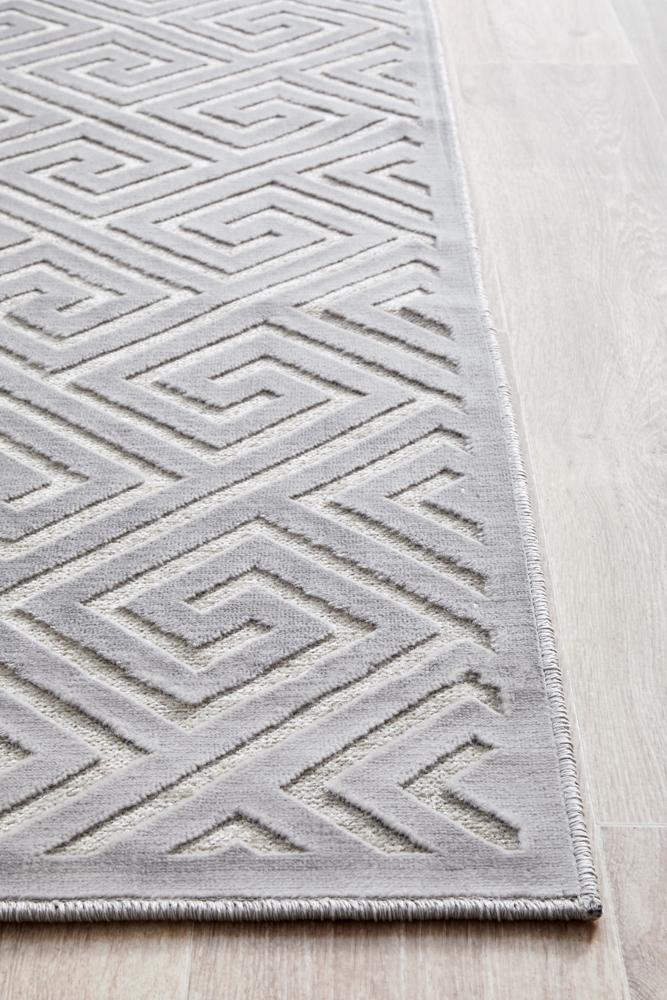 York Alice Silver Runner Rug.