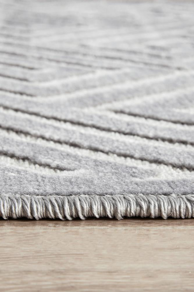 York Alice Silver Runner Rug.