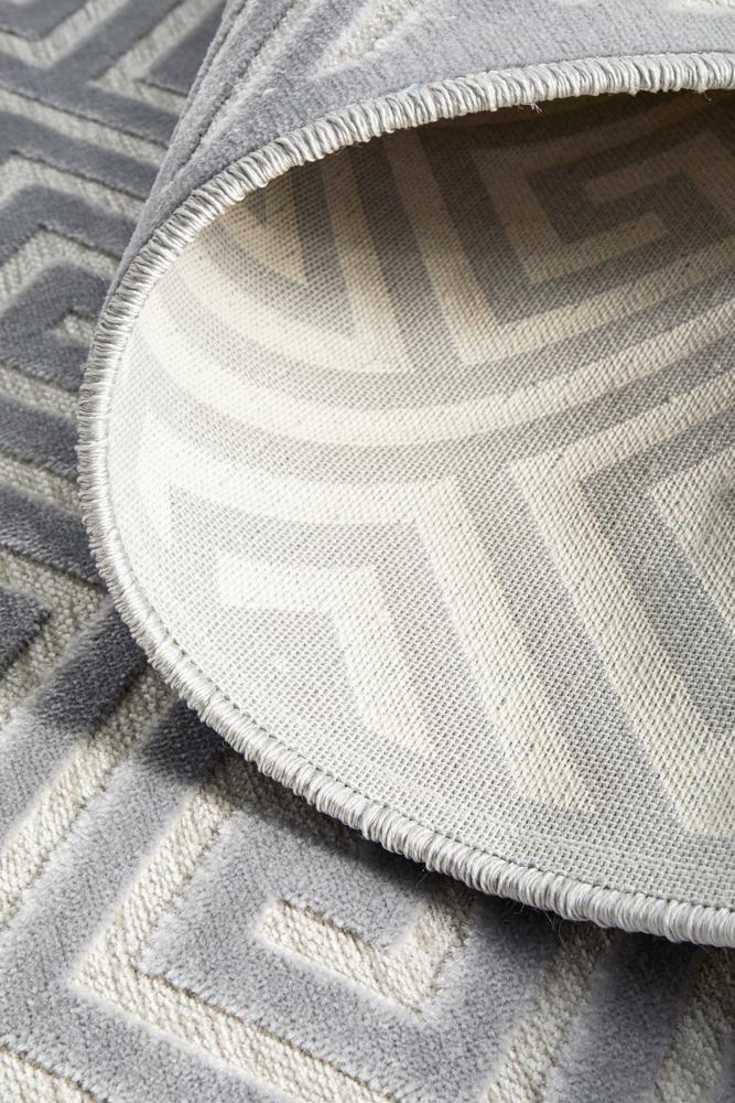 York Alice Silver Runner Rug.