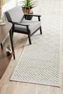 York Alice Natural White Runner Rug.