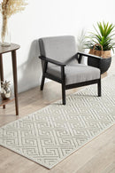 York Alice Natural White Runner Rug.