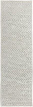 York Alice Natural White Runner Rug.