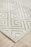 York Alice Natural White Runner Rug.