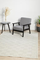 York Alice Natural White Rug.