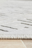 York Alice Natural White Rug.