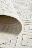 York Alice Natural White Rug.