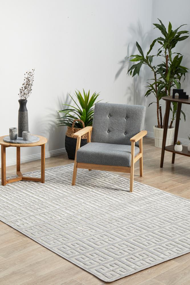 York Brenda Silver Rug.