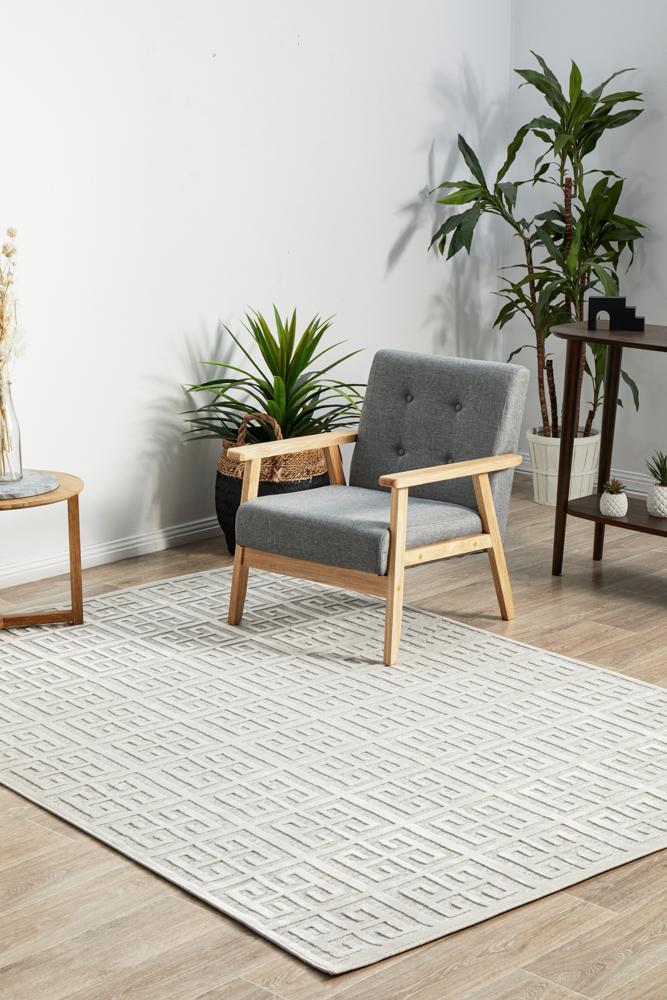 York Brenda Natural White Rug.