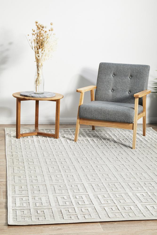 York Brenda Natural White Rug.