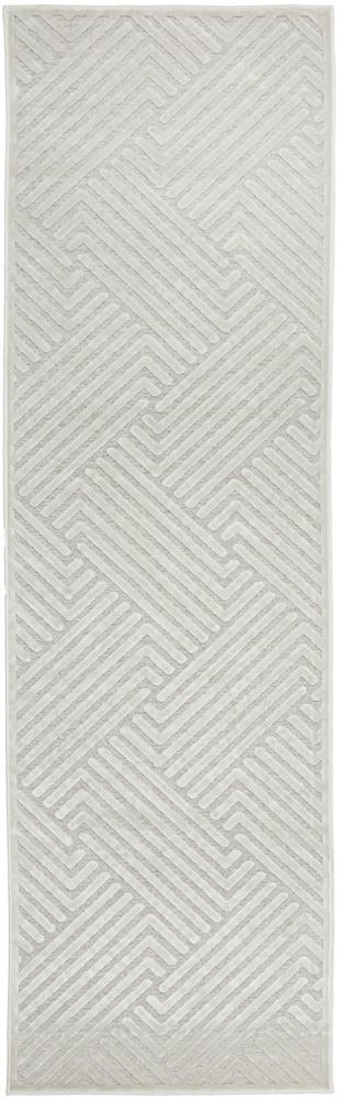 York Cindy  Natural White Runner Rug.